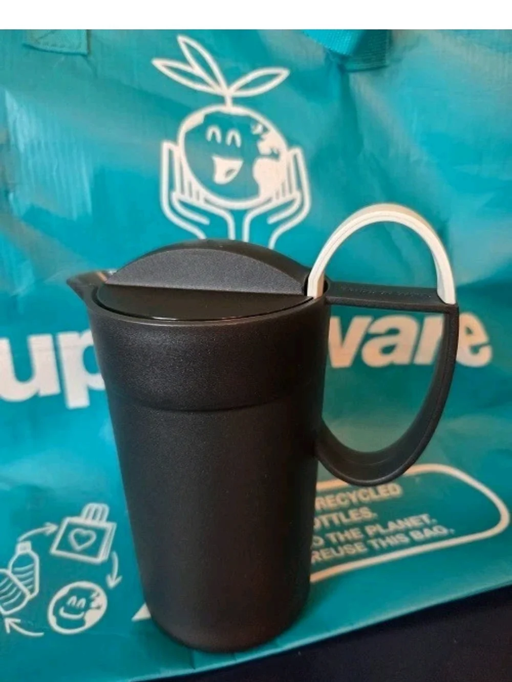 Tupperware Modern Black Milk Frother New